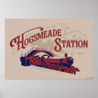 HOGSMEADE Station Vintage Graphic Poster