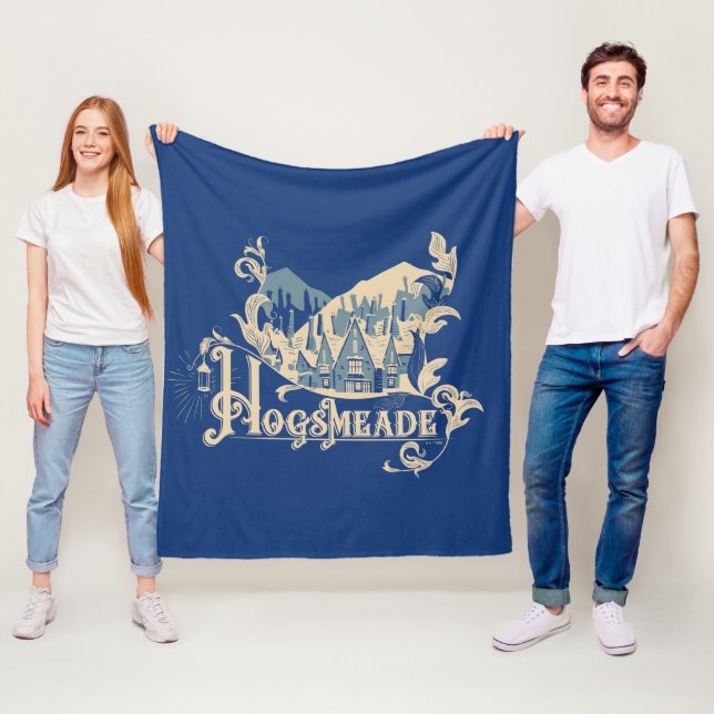 HOGSMEADE™ Vintage Village Graphic Fleece Blanket (In Situ)