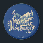 HOGSMEADE™ Vintage Village Graphic Magnet<br><div class="desc">This vintage style graphic is for HOGSMEADE™,  depicting a wonderous winter village with floral accents. Wear this on a cosy sweatshirt or carry it on a shopping tote bag! Shop this design on more custom Zazzle products for the perfect gift.</div>