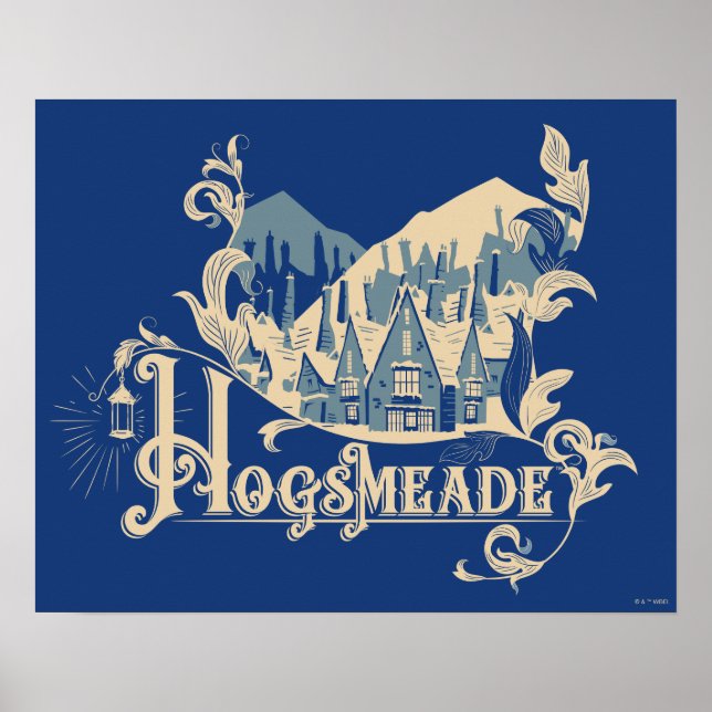 HOGSMEADE™ Vintage Village Graphic Poster (Front)