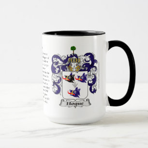 Hogue Family Coat of Arms Mug
