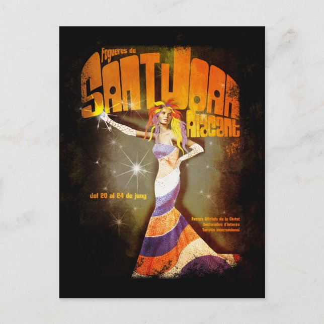 Hogueras de San Juan Alicante Postcard (Front)