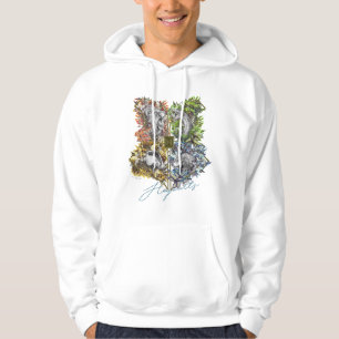 HOGWARTS™ Badge Floral Graphic Hoodie