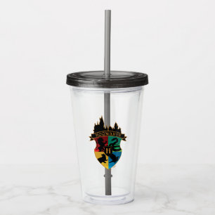 HOGWARTS™ Castle Crest House Pride Badge Acrylic Tumbler