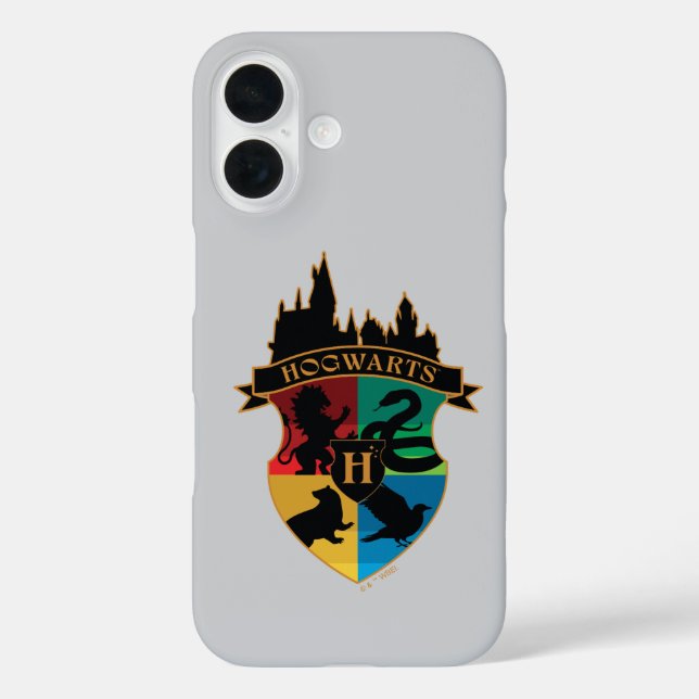 HOGWARTS™ Castle Crest House Pride Badge Case-Mate iPhone Case (Back)