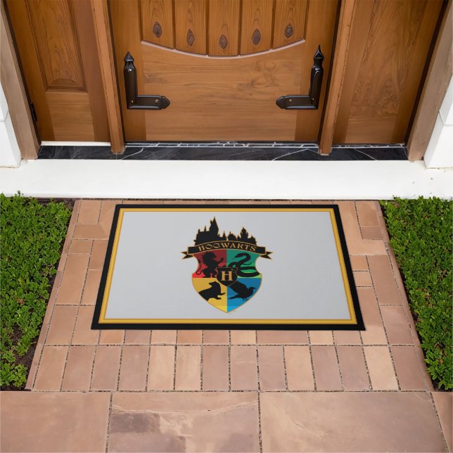 HOGWARTS™ Castle Crest House Pride Badge Doormat (Outdoor)