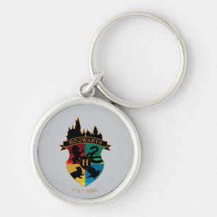 HOGWARTS™ Castle Crest House Pride Badge Key Ring