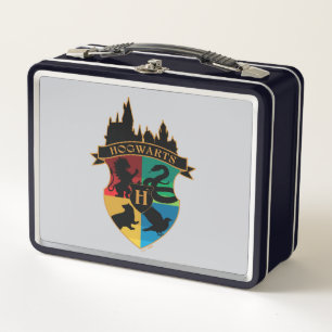 HOGWARTS™ Castle Crest House Pride Badge Metal Lunch Box