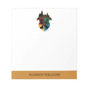HOGWARTS™ Castle Crest House Pride Badge Notepad