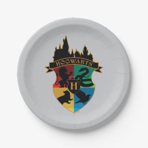 HOGWARTS™ Castle Crest House Pride Badge Paper Plate