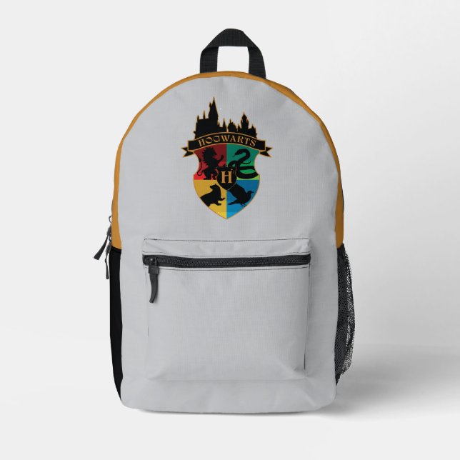 HOGWARTS™ Castle Crest House Pride Badge Printed Backpack (Front)