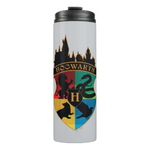 HOGWARTS™ Castle Crest House Pride Badge Thermal Tumbler
