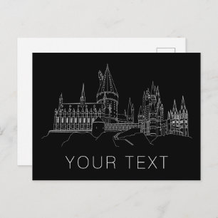HOGWARTS™ CASTLE Outline  Postcard