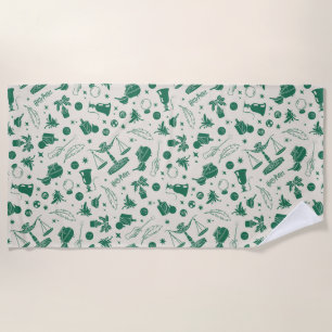 HOGWARTS™ Class Club Pattern Beach Towel