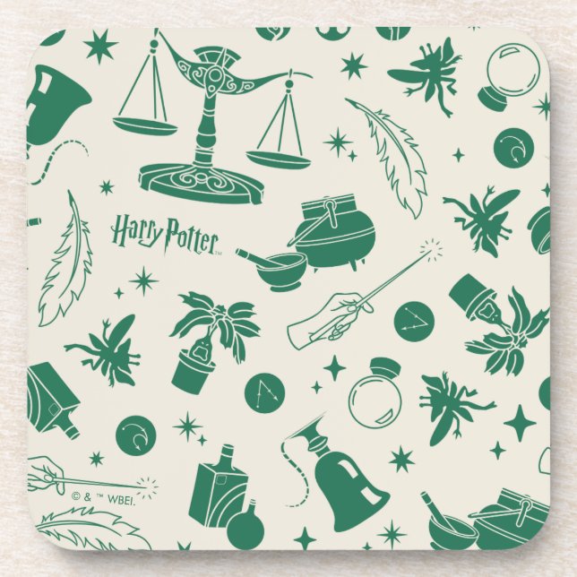 HOGWARTS™ Class Club Pattern Coaster (Front)
