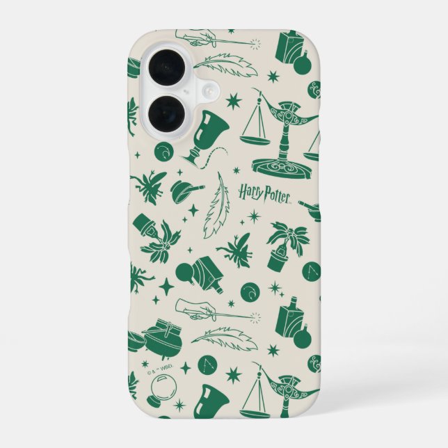 HOGWARTS™ Class Club Pattern iPhone 16 Case (Back)