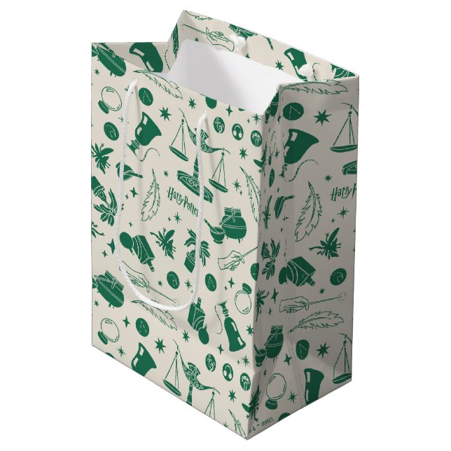 HOGWARTS™ Class Club Pattern Medium Gift Bag (Front Angled)