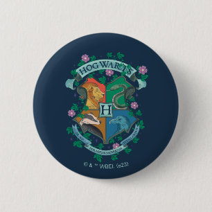 HOGWARTS™ Floral Crest 6 Cm Round Badge