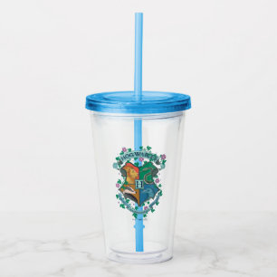 HOGWARTS™ Floral Crest Acrylic Tumbler