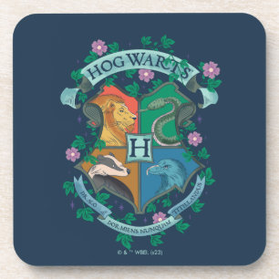 HOGWARTS™ Floral Crest Coaster