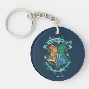 HOGWARTS™ Floral Crest Key Ring