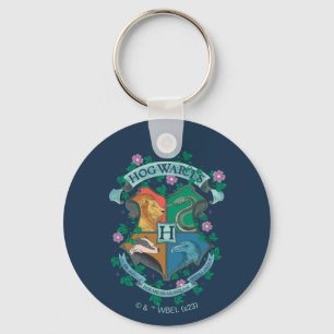HOGWARTS™ Floral Crest Key Ring