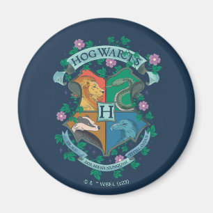 HOGWARTS™ Floral Crest Magnet
