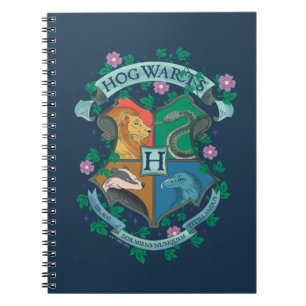HOGWARTS™ Floral Crest Notebook