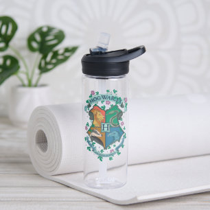HOGWARTS™ Floral Crest Water Bottle