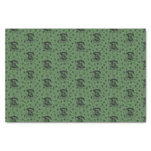 Image of HOGWARTS(tm) Green Pattern Tissue Paper