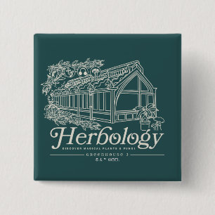 HOGWARTS™ Herbology Greenhouse 15 Cm Square Badge