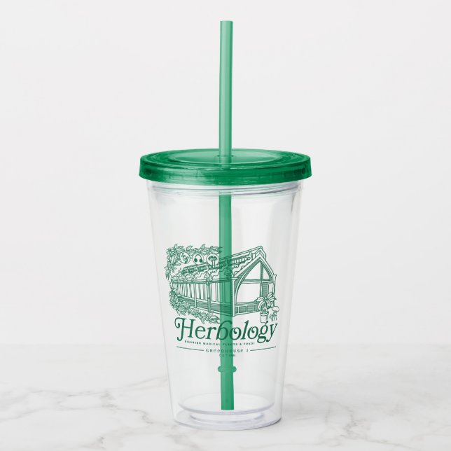 HOGWARTS™ Herbology Greenhouse Acrylic Tumbler (Front)