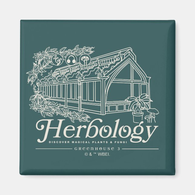 HOGWARTS™ Herbology Greenhouse Magnet (Front)