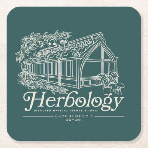 HOGWARTS™ Herbology Greenhouse Square Paper Coaster
