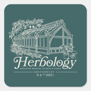 HOGWARTS™ Herbology Greenhouse Square Sticker