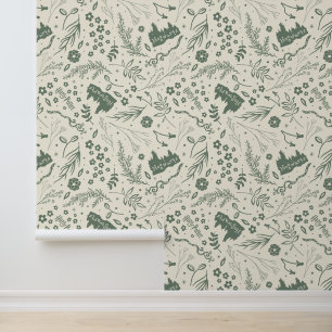 HOGWARTS™ Herbology Magic Pattern Wallpaper