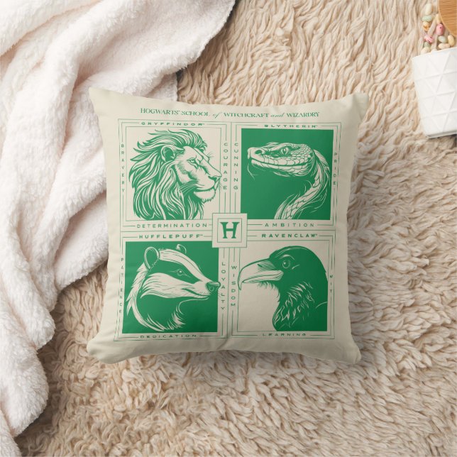 HOGWARTS™ House Animals Grid Cushion (Blanket)