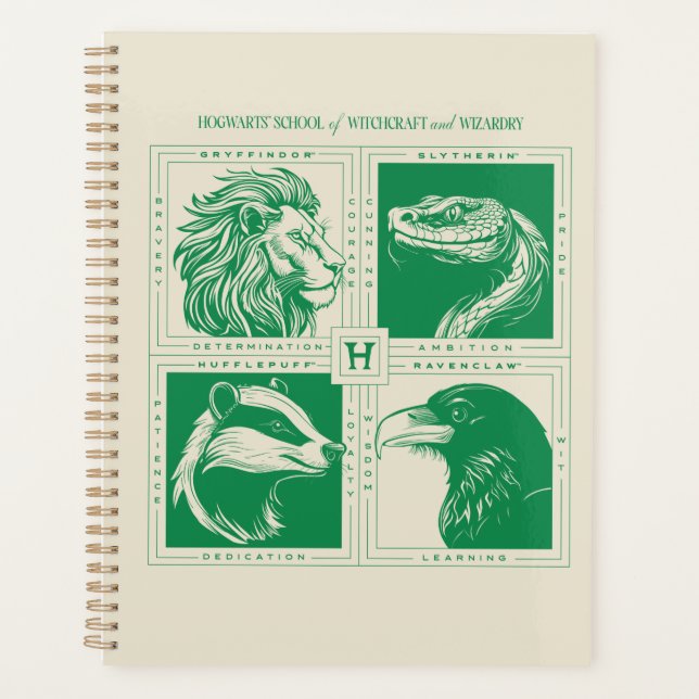 HOGWARTS™ House Animals Grid Planner (Front)