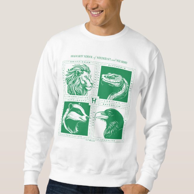 HOGWARTS™ House Animals Grid Sweatshirt (Front)