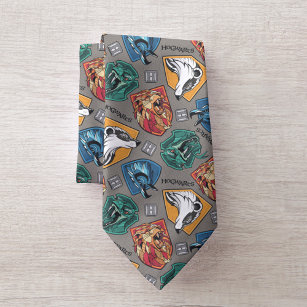 HOGWARTS™ Houses Crosshatched Pattern Tie