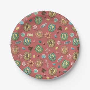 HOGWARTS™ Houses Holiday Cookie Pattern Paper Plate
