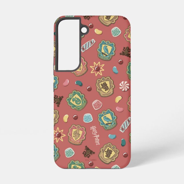 HOGWARTS™ Houses Holiday Cookie Pattern Samsung Galaxy S22 Case (Back)