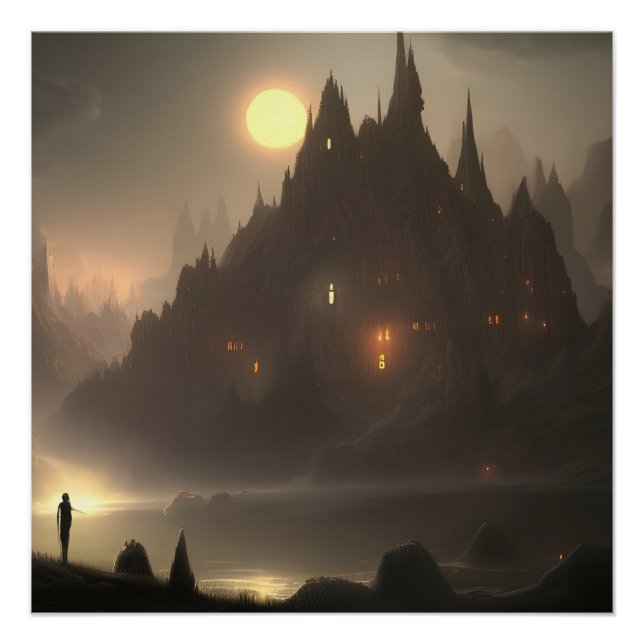 Hogwarts inspired art canvas print (Front)