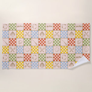 HOGWARTS™ QUIDDITCH™ Team Chequered Pattern Beach Towel