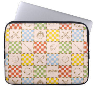 HOGWARTS™ QUIDDITCH™ Team Chequered Pattern Laptop Sleeve