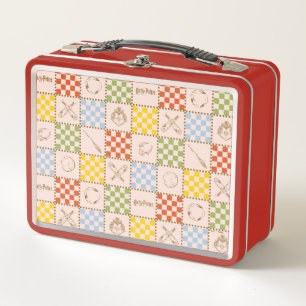 HOGWARTS™ QUIDDITCH™ Team Chequered Pattern Metal Lunch Box