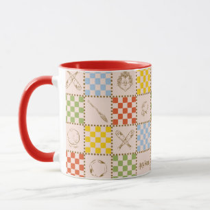 HOGWARTS™ QUIDDITCH™ Team Chequered Pattern Mug