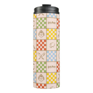 HOGWARTS™ QUIDDITCH™ Team Chequered Pattern Thermal Tumbler