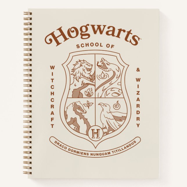 HOGWARTS™ School of Witchcraft and Wizardry Crest Notebook (Front)