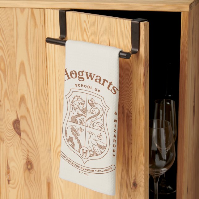 HOGWARTS™ School of Witchcraft and Wizardry Crest Tea Towel (Thirds Fold)